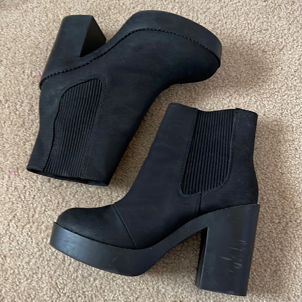 Chunky Heel Booties